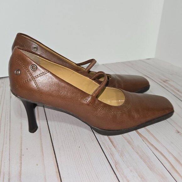 Liz Claiborne Mary Jane style heels in Brown Women's Size 8.5 Model Abode - Picture 6 of 11
